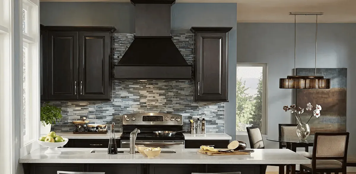 Kitchen cabinet painting and refinishing in a modern kitchen in Indianapolis, IN